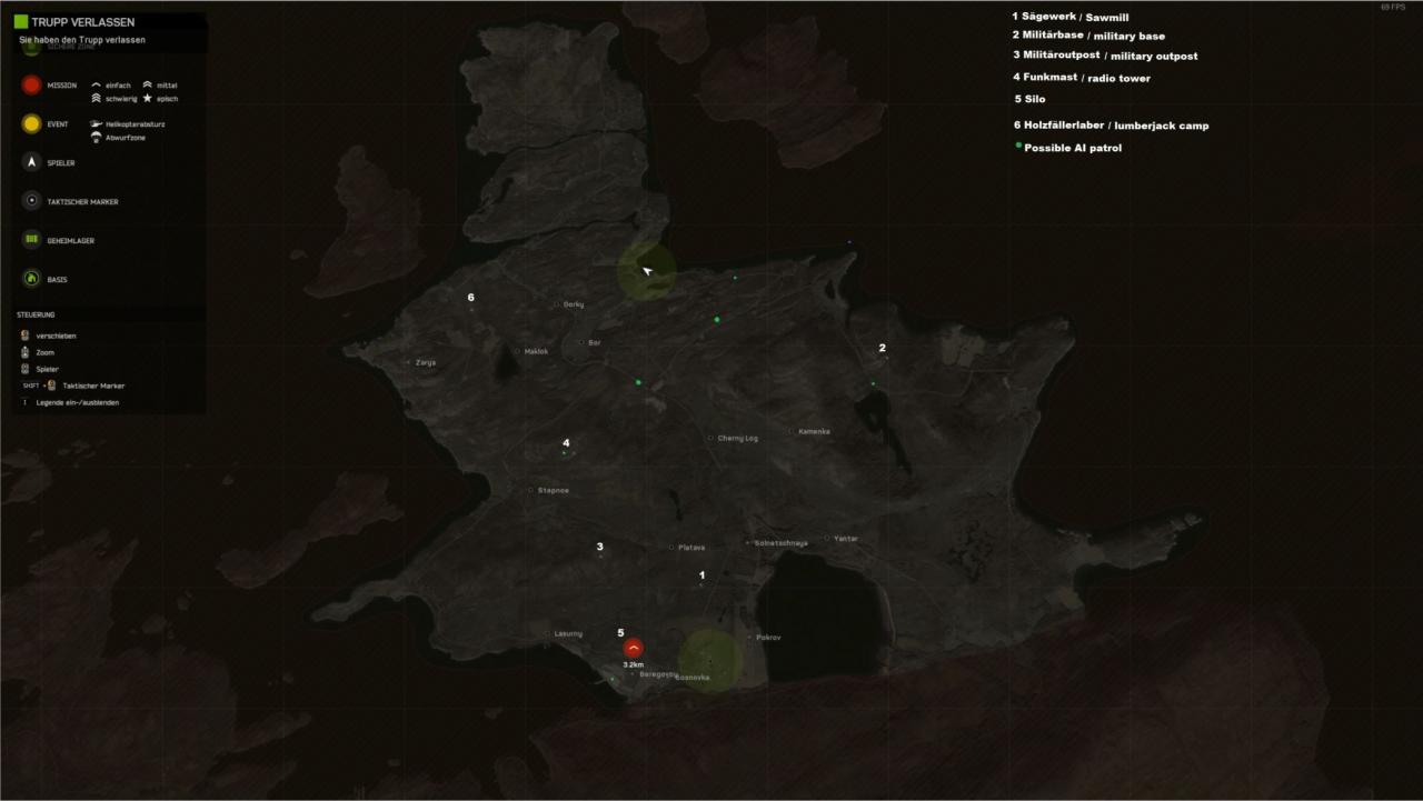 Deadside: Map (Loots & Locations)