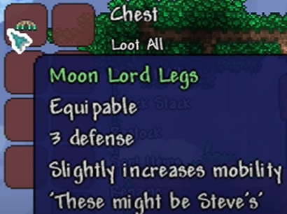 Terraria How to Find Moon Lords Legs And More