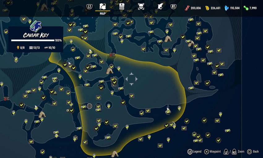 Maneater Collectibles Map All Collectibles Locations SteamAH