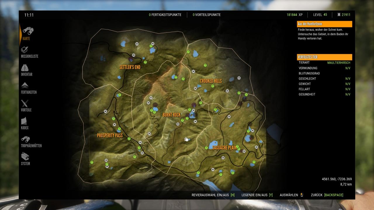 theHunter: Call of the Wild Silver Ridge Peaks Map (Outposts & Watchtowers)