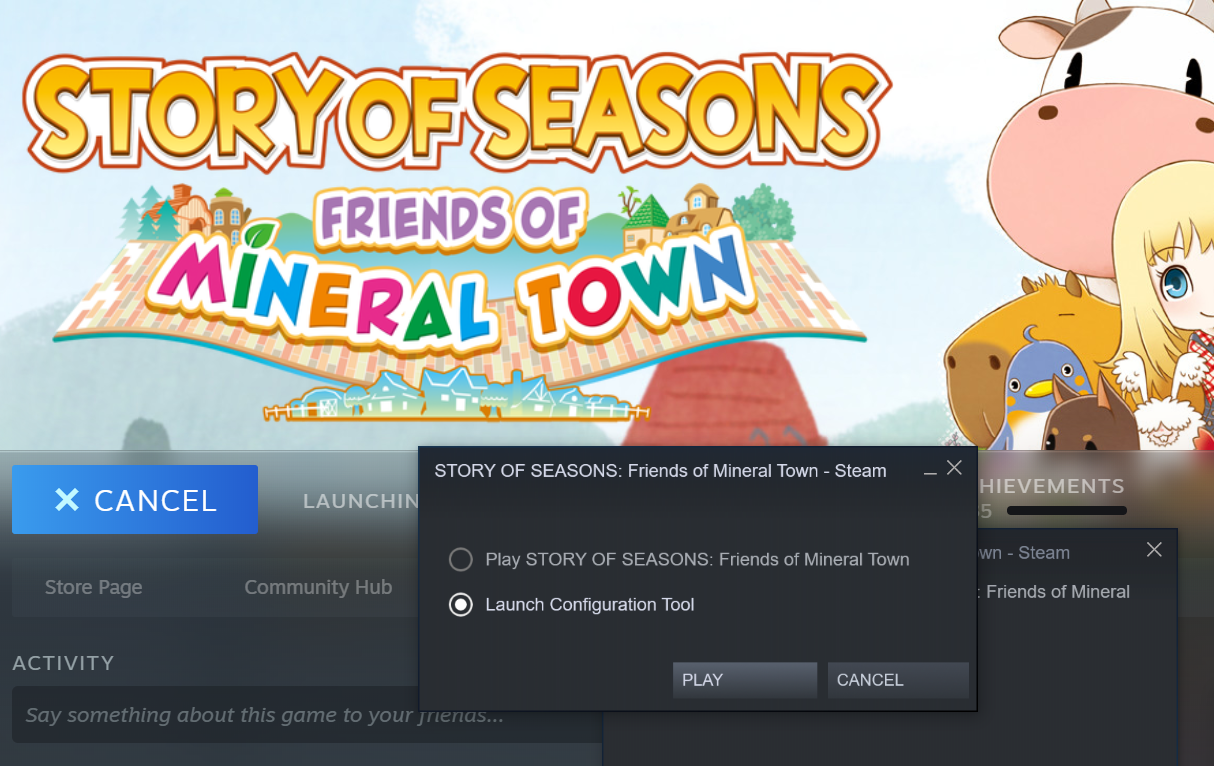 Story of Season: Friends of Mineral Town Fix for Game not Start (DLL Missing Error)