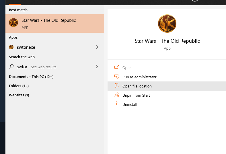 STAR WARS: The Old Republic How to Transfer Folder to Steam Without Reinstalling