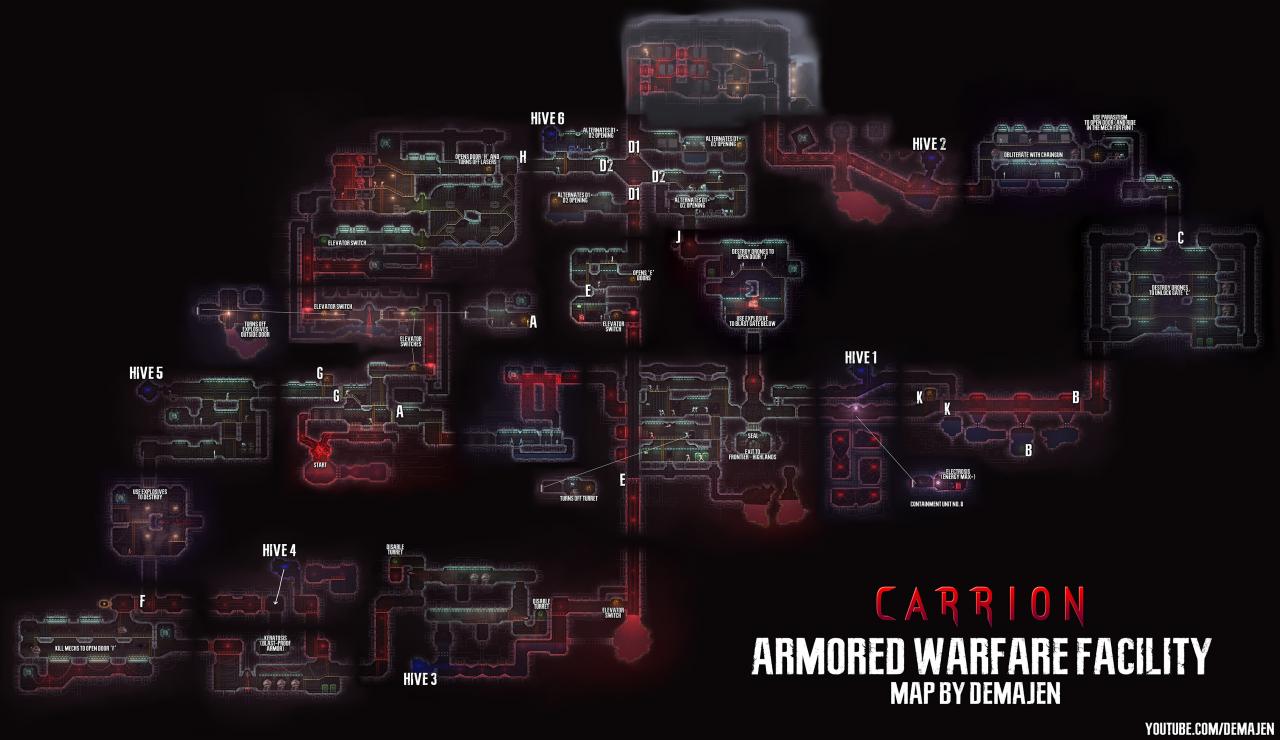 Carrion Maps of All Areas (High Resolution)