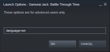 Samurai Jack: Battle Through Time How to Change Language