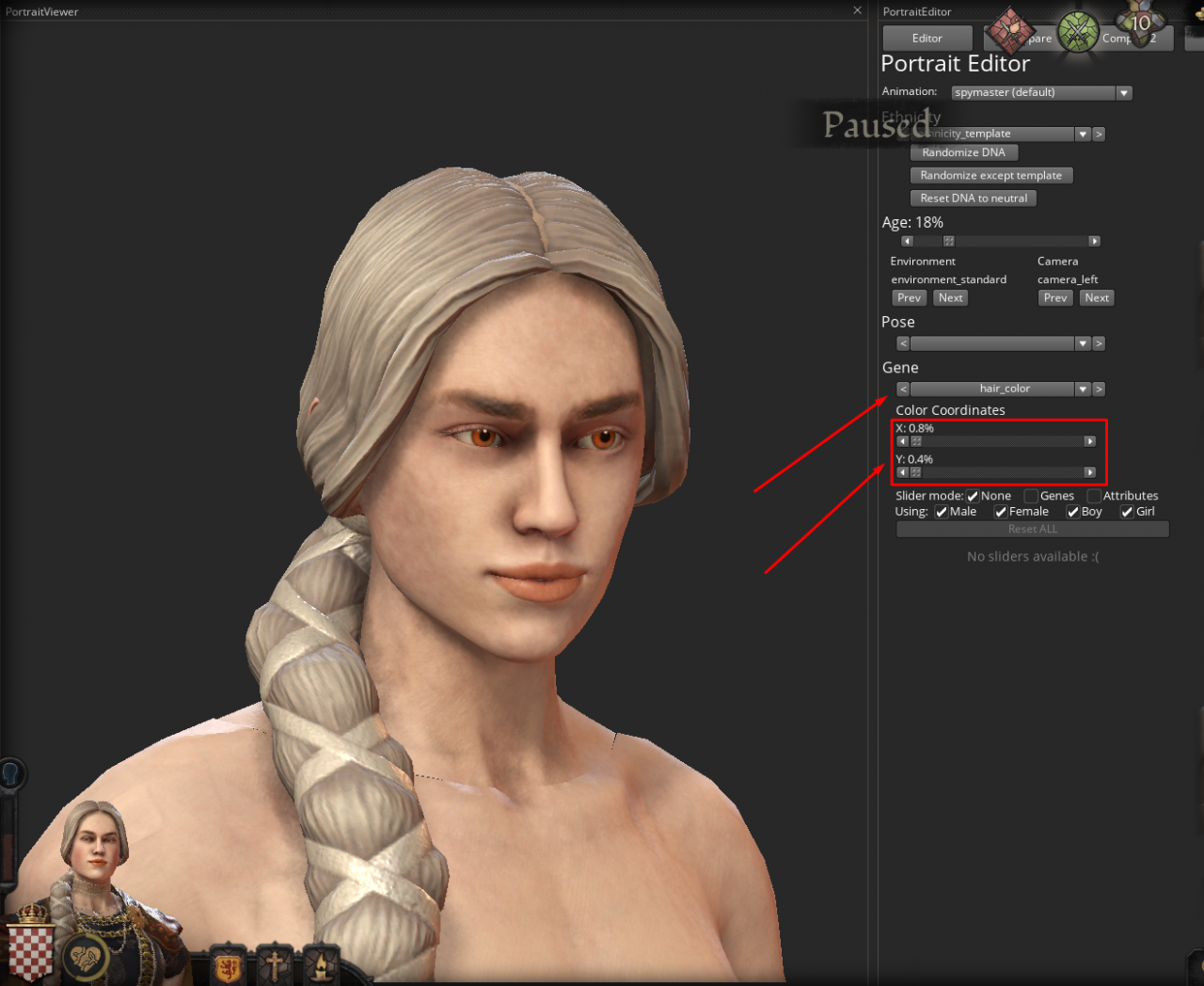 Crusader Kings III Edit Character Appearance - DNA Edit Guide