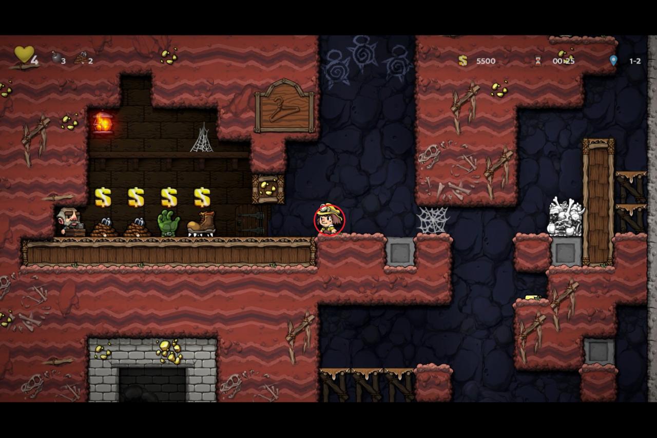 Spelunky 2 How to Rob Shopkeeper Easily