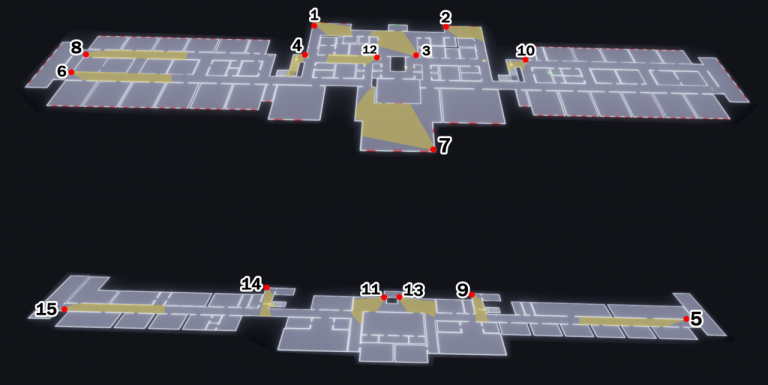 Phasmophobia Asylum Camera Location Map - SteamAH