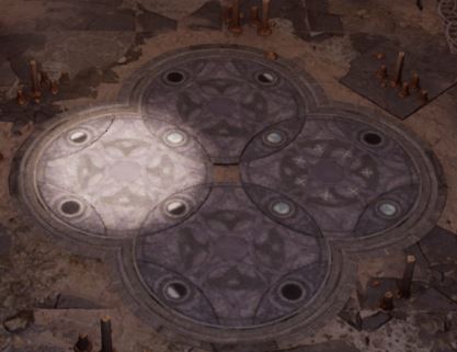 Baldur's Gate 3 Puzzle Guide - Defiled Temple Moon Circle