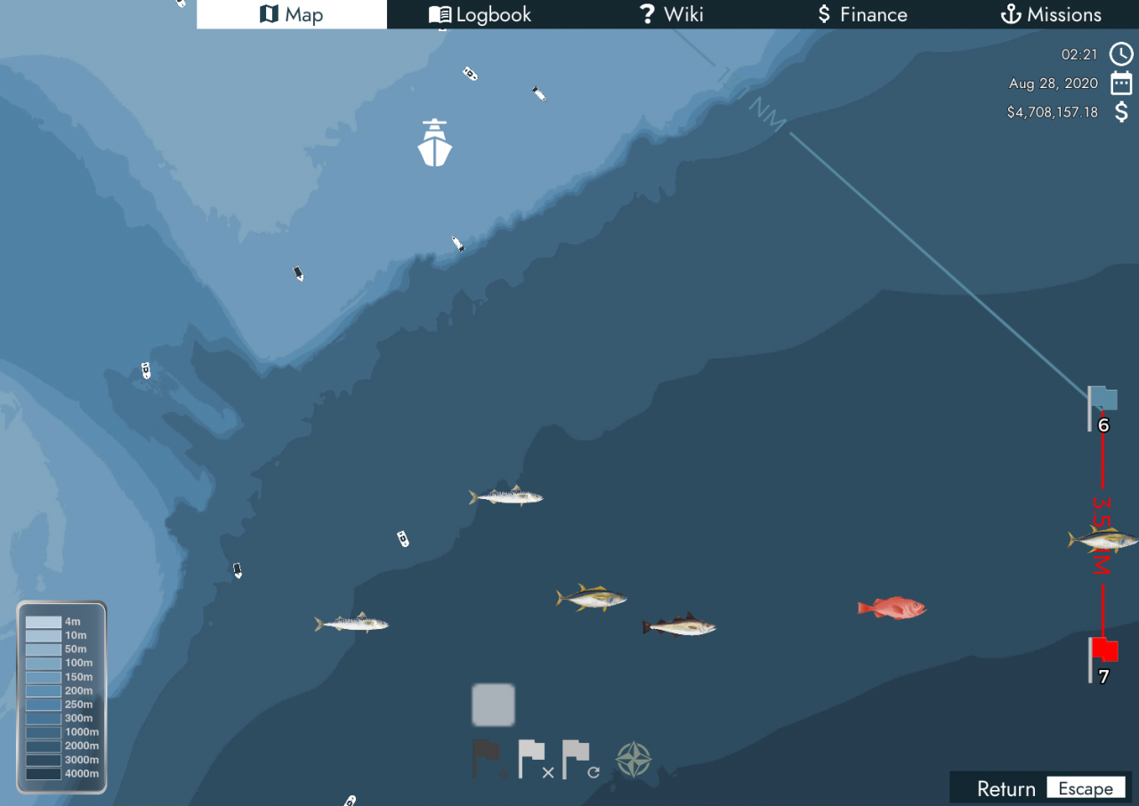 Fishing: North Atlantic Sonar Use in Deepline fishing Guide