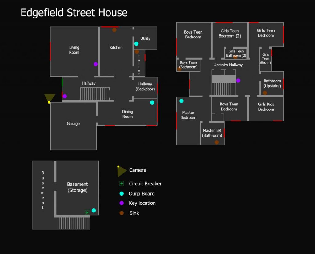 Phasmophobia Edgefield Street House Map SteamAH