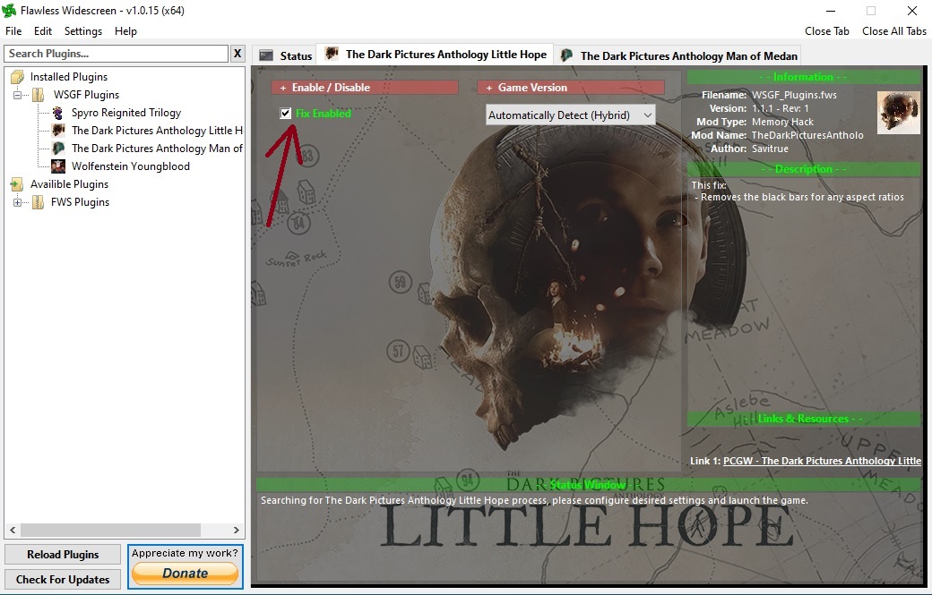 The Dark Pictures Anthology: Little Hope How to Remove Black Stripes Bar