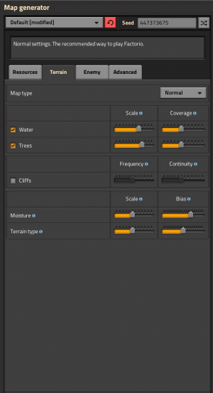Factorio Map Settings for New Player - SteamAH