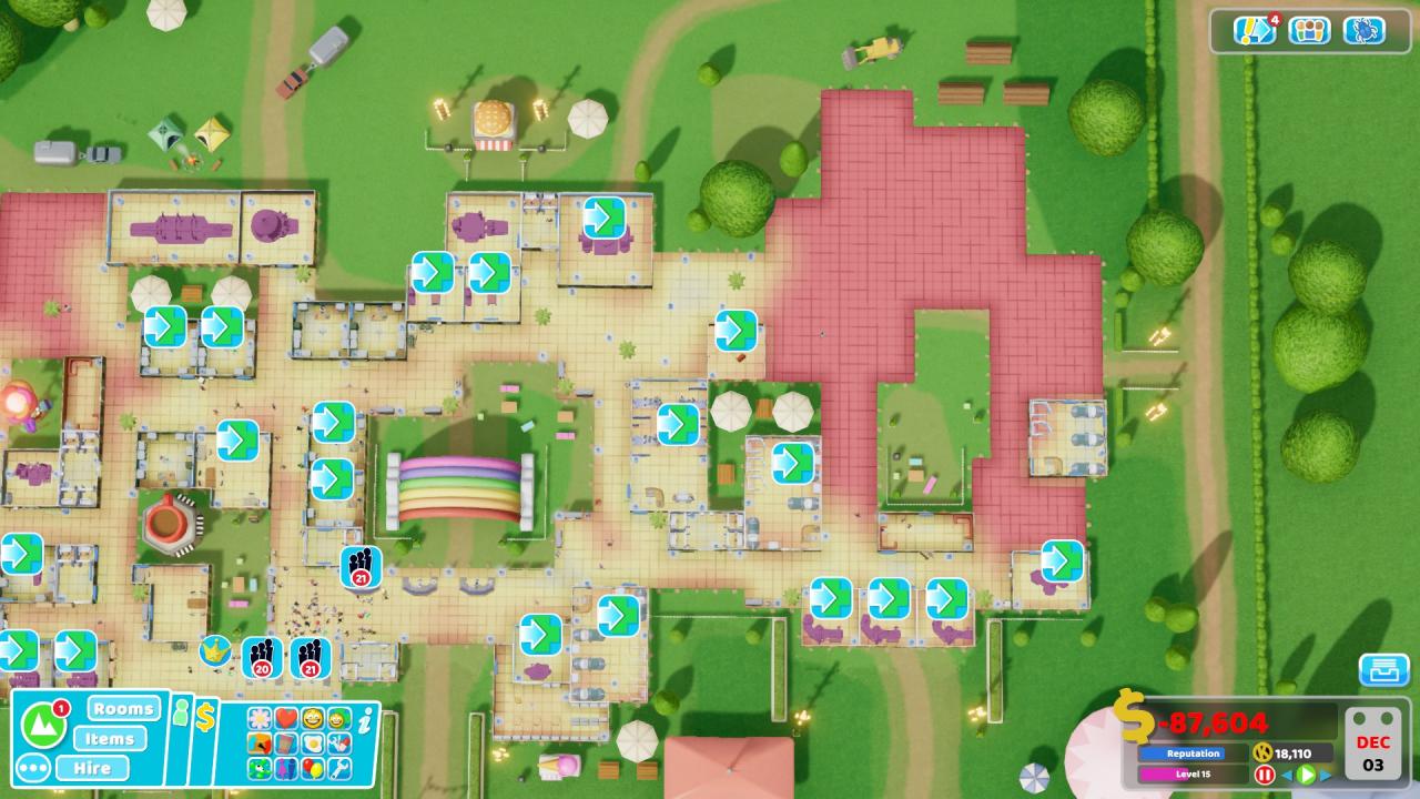 Two Point Hospital How to Get 3 Stars Mudbury Festival