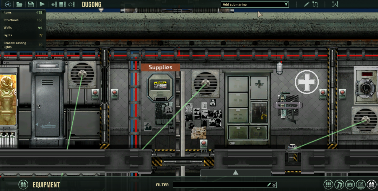 Barotrauma How to Add Items into Cabinets, Lockers, Shelfs.