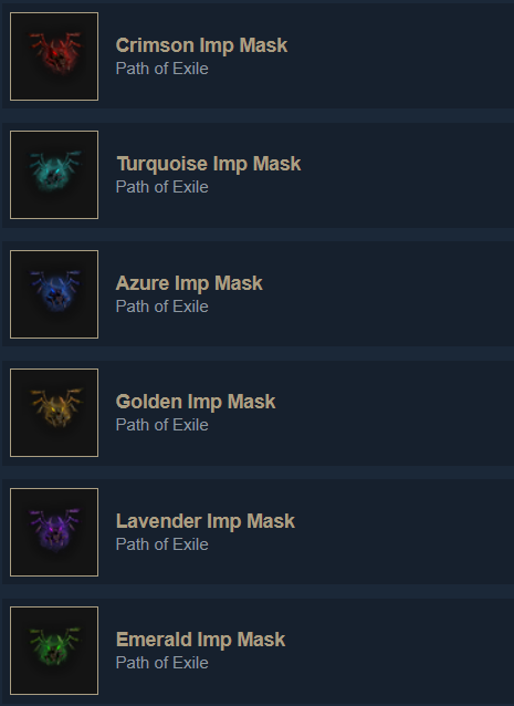 Path of Exile: All Steam Items