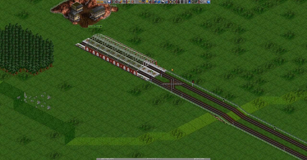 OpenTTD Simple Train Station Configurations