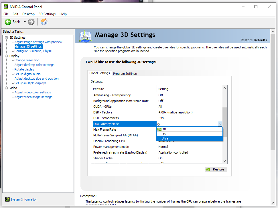 Nvidia Ultra Low Latency Mode Reddit