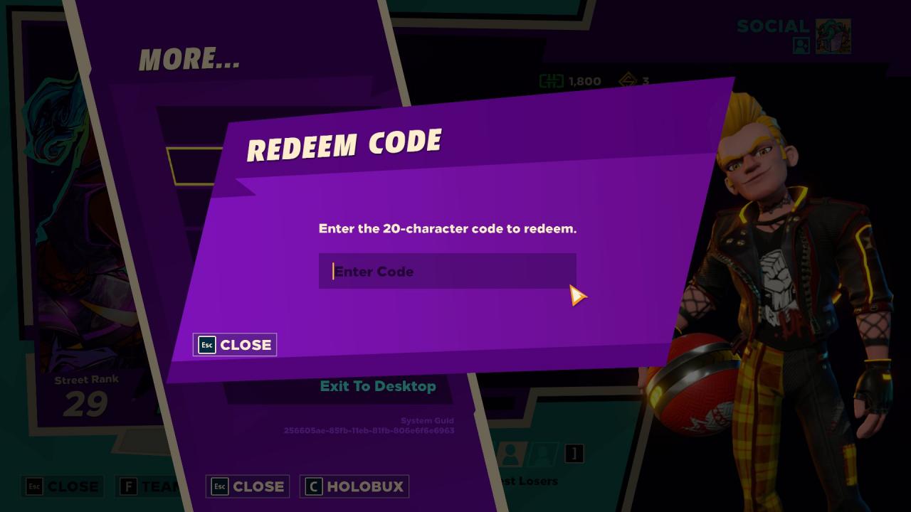 Knockout City Redeemable Codes for In-game Loot