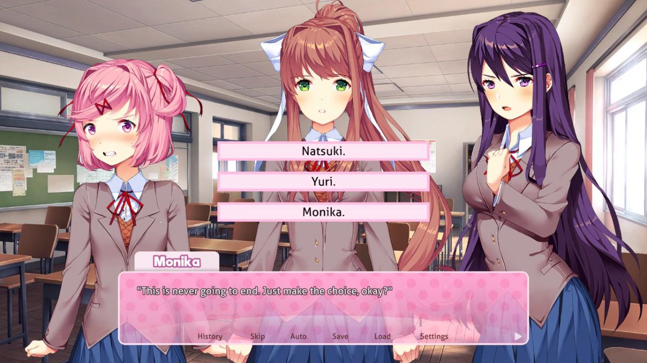 doki doki literature club choices