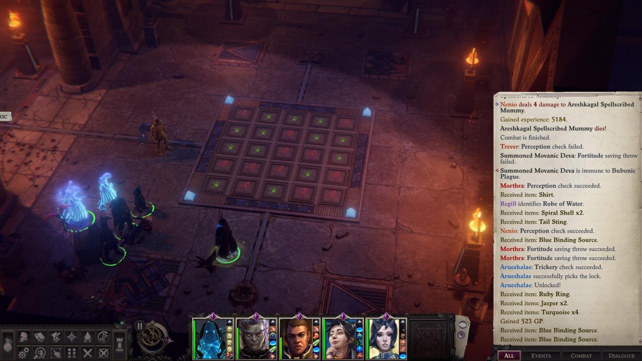 Pathfinder: Wrath of the Righteous Enigma Puzzle Solution