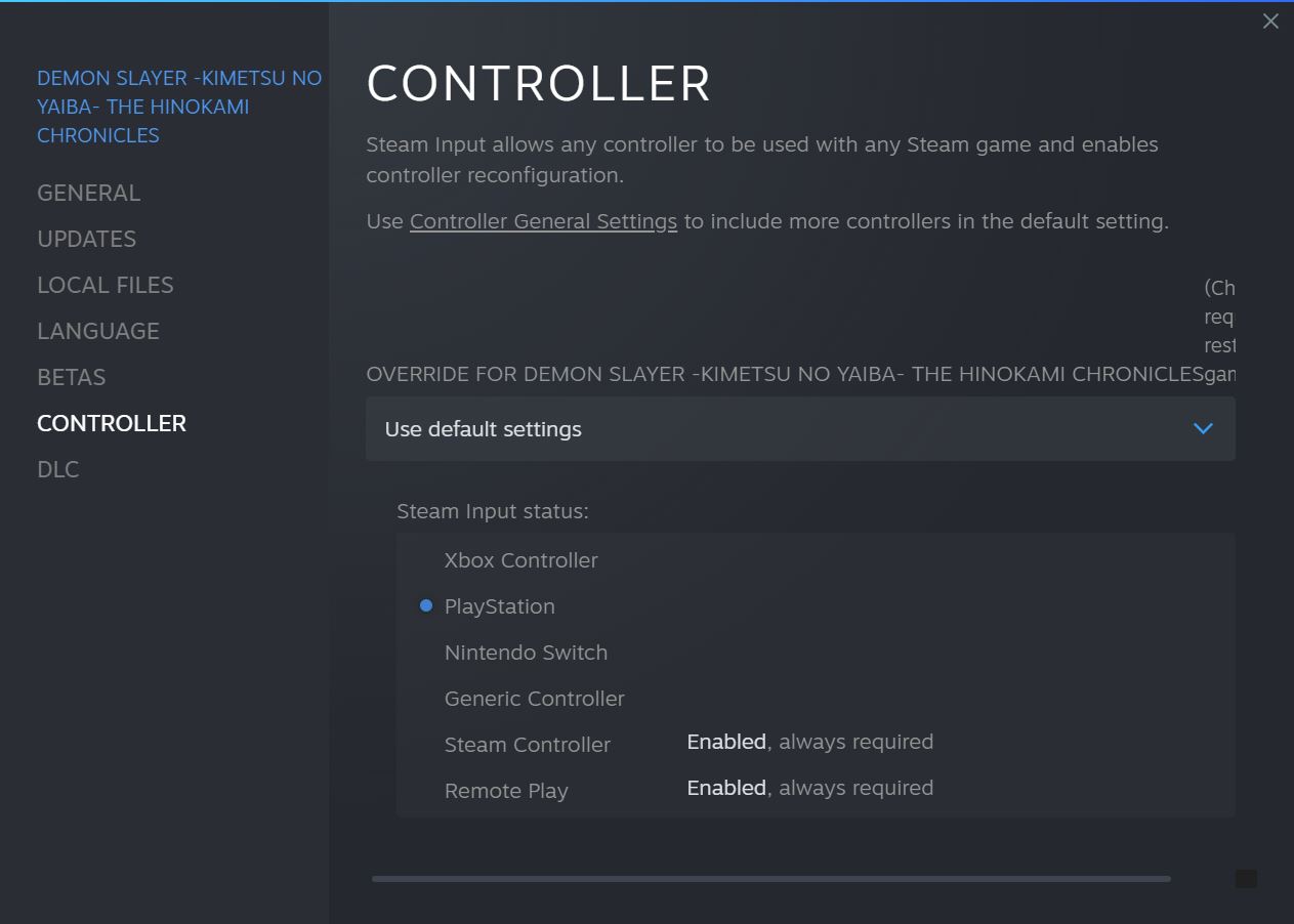 Demon Slayer How to Enable PlayStation Controller Icons