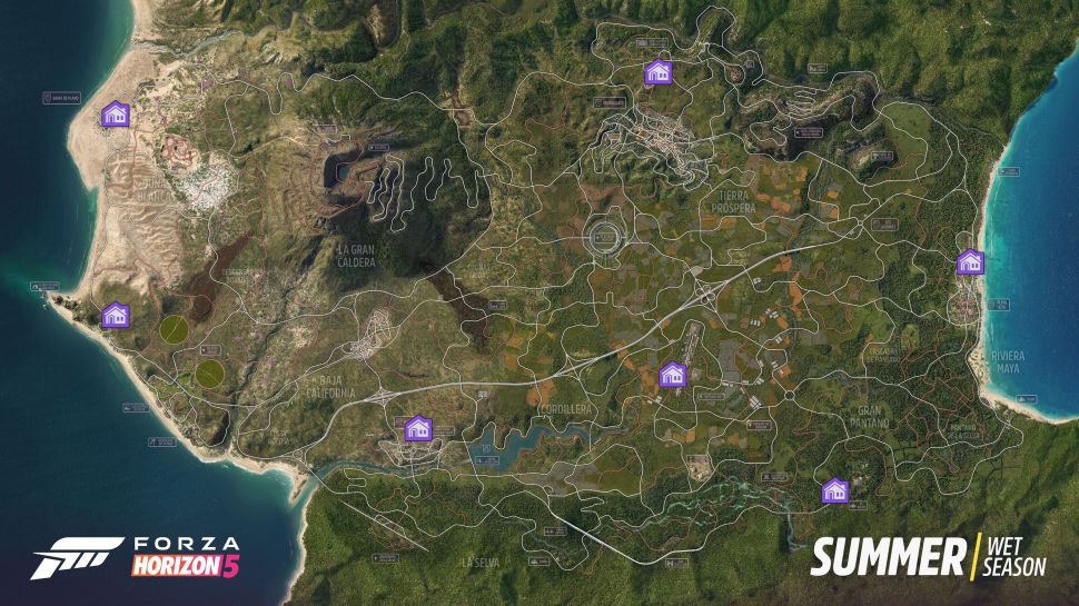 Forza Horizon 5 All Player Houses Locations Guide