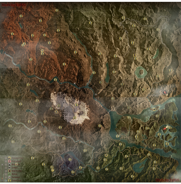 Myth of Empires Map With All Locations Revealed