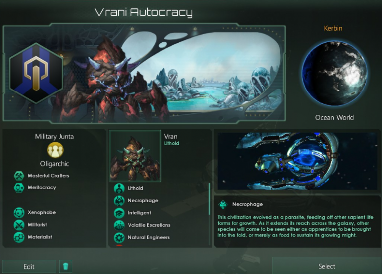 Stellaris Lithoid Necrophage with Aquatics Guide SteamAH