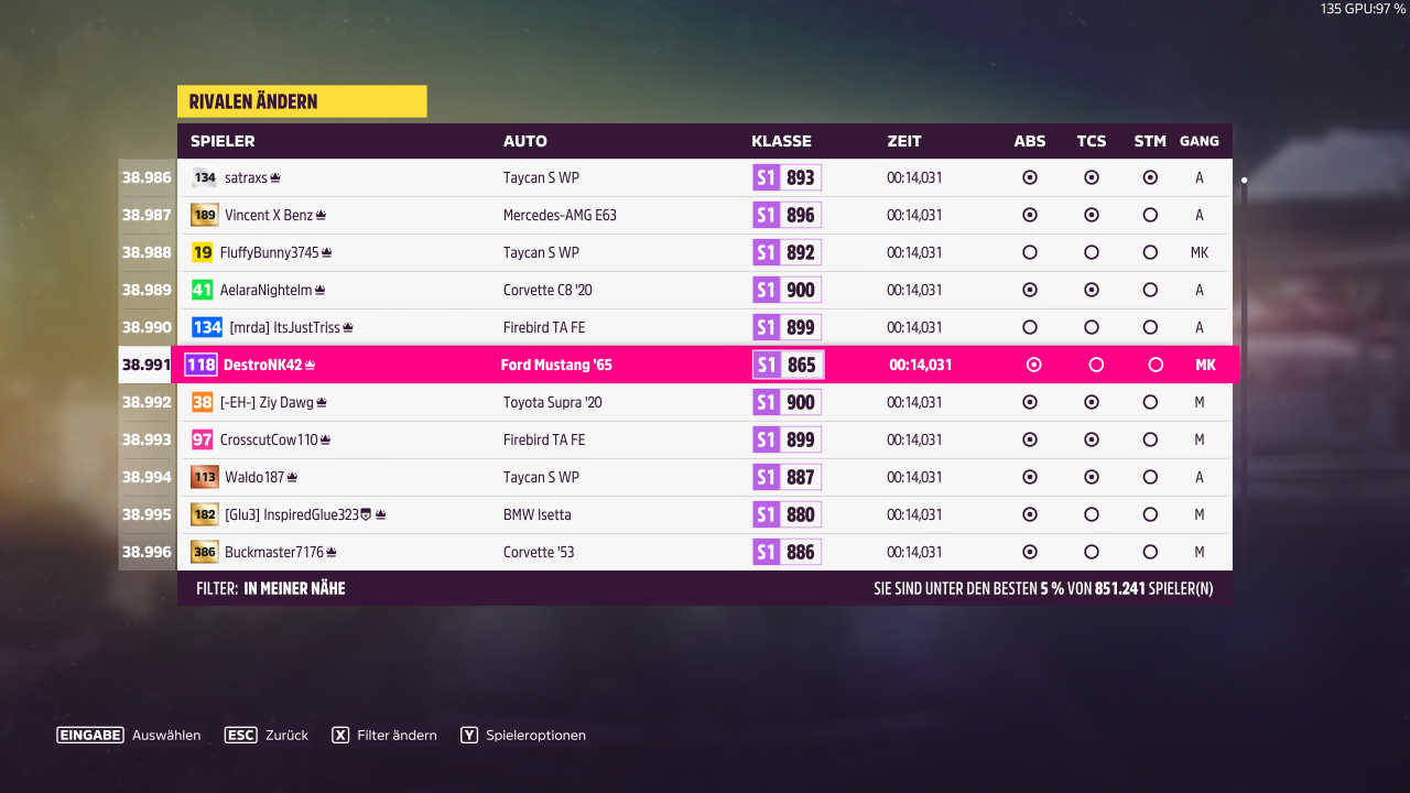 Forza Horizon 5 How to Easily Beat Rivals 5% Elite Challenge for Each Class
