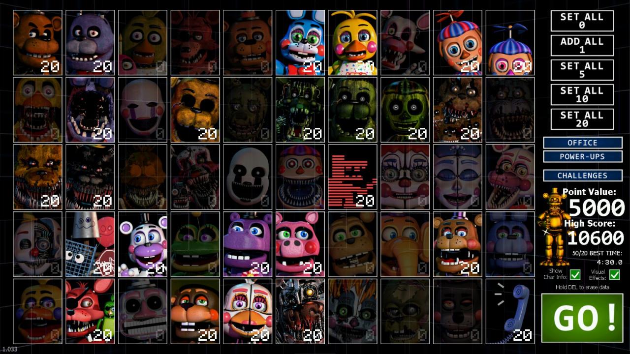 Ultimate Custom Night How to Unlock All Offices