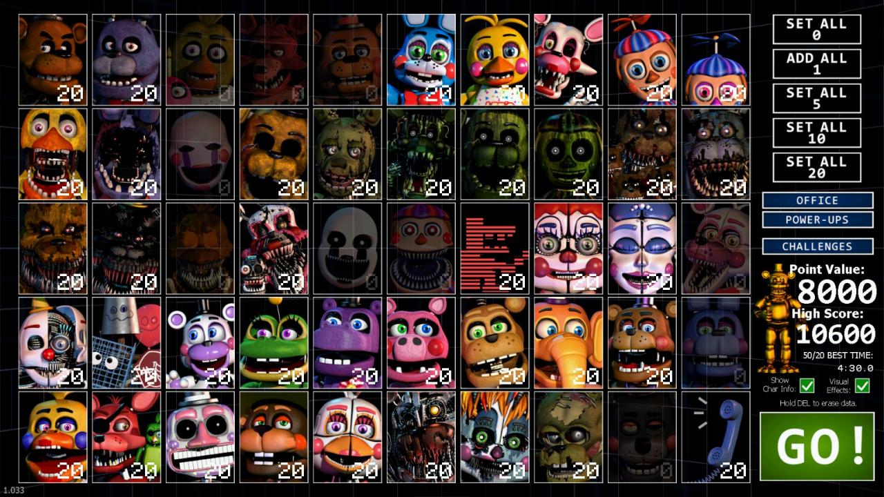 Ultimate Custom Night How to Unlock All Offices