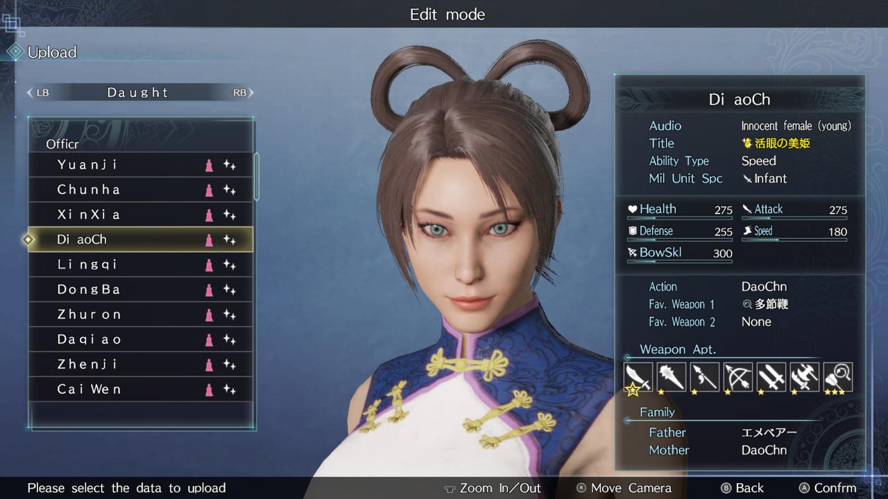 DYNASTY WARRIORS 9 Empires Character Creation Guide