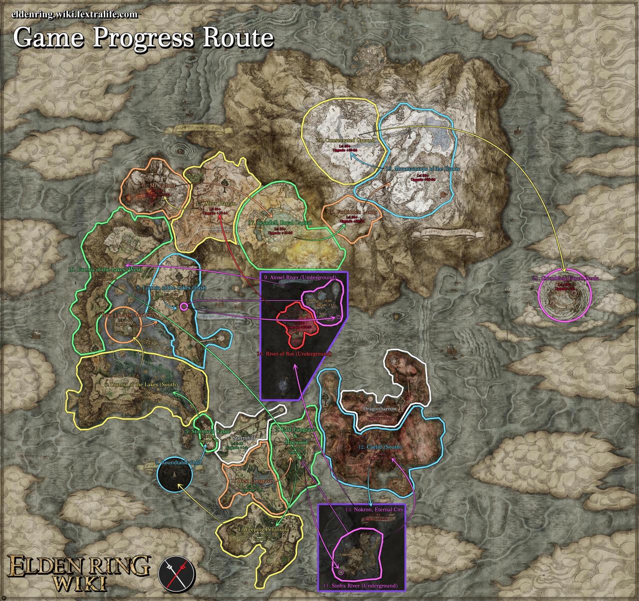 ELDEN RING Recommanded Progress Route Guide