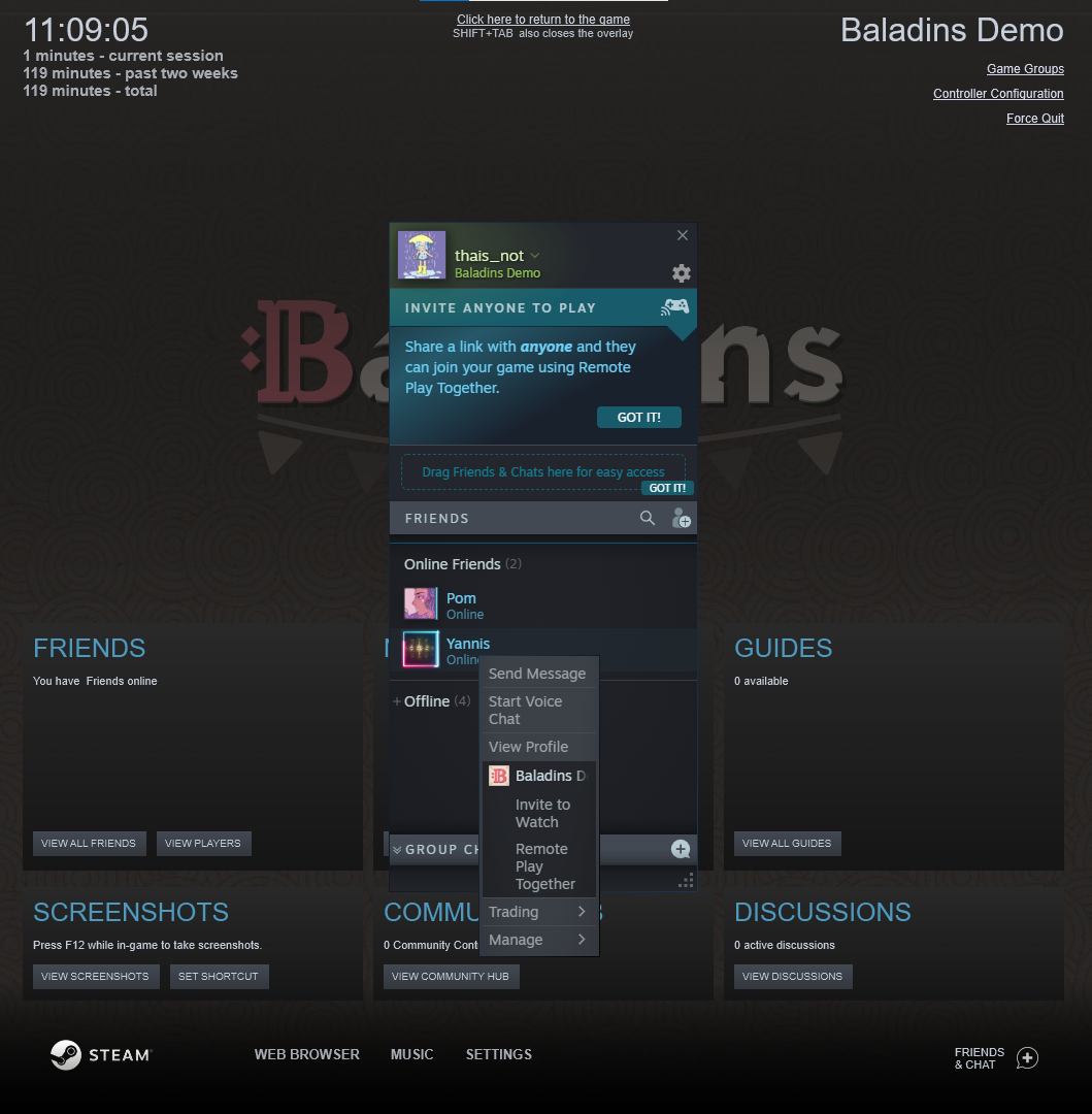 Baladins How to Steam Remote Play Together With Friends (Online Coop)