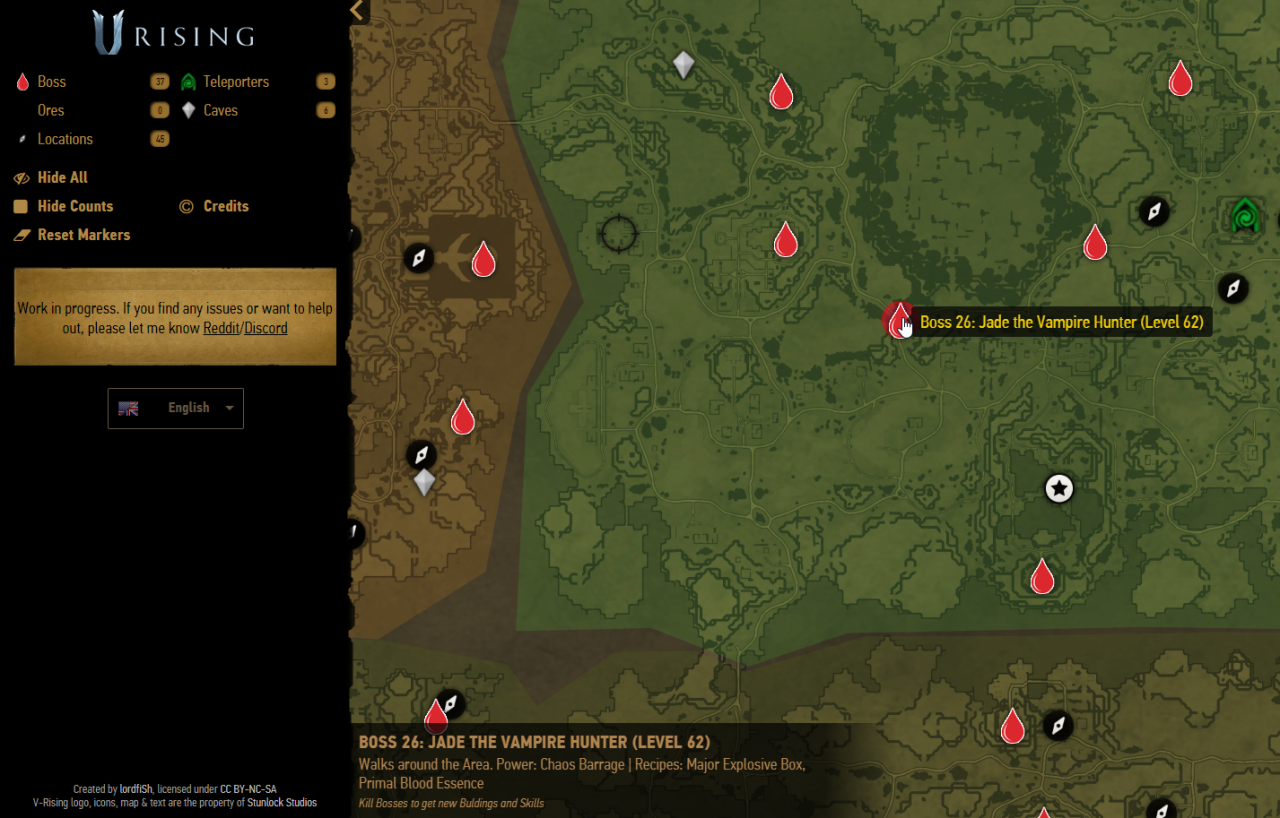 V Rising Interactive Map Guide