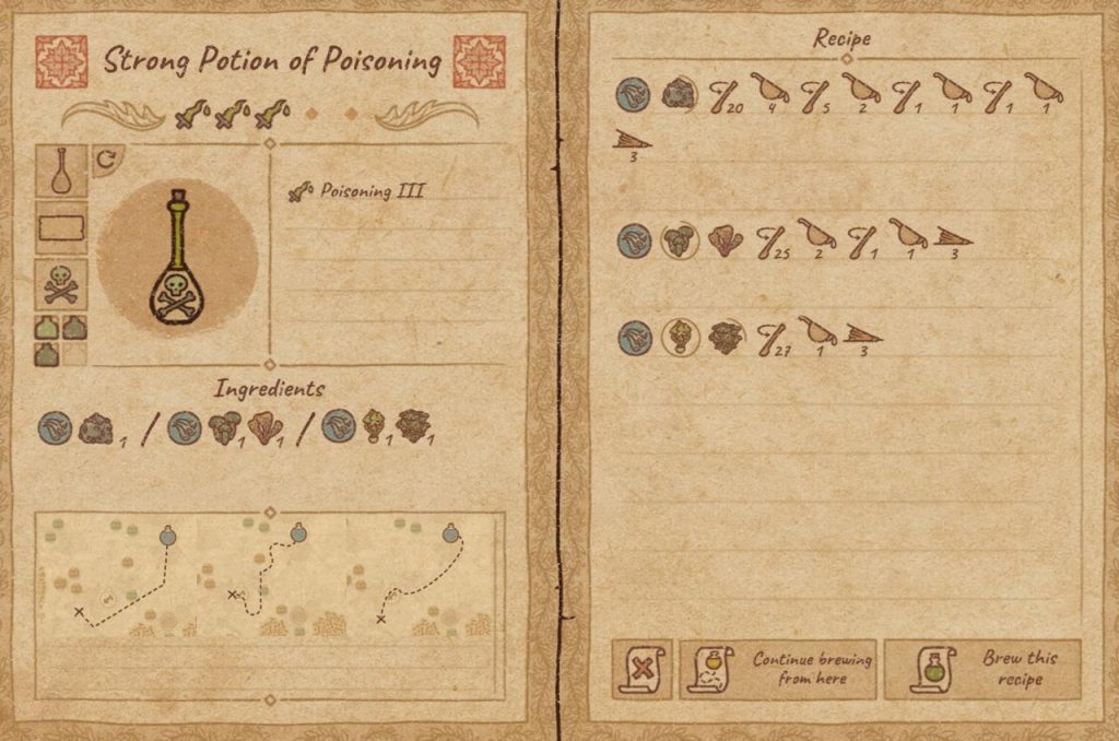 Potion craft карта