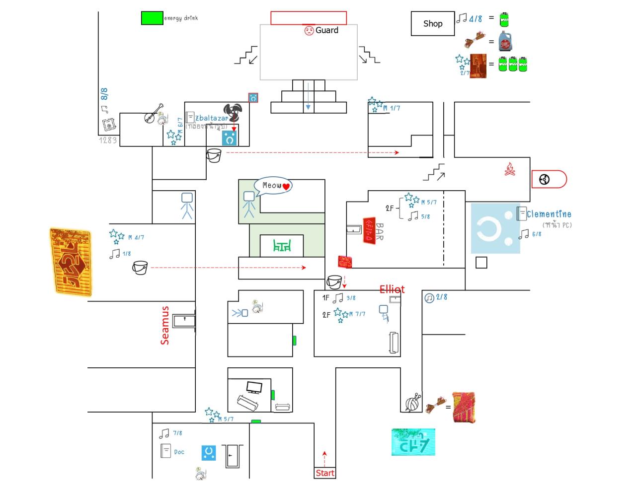 Stray Slum Map Guide