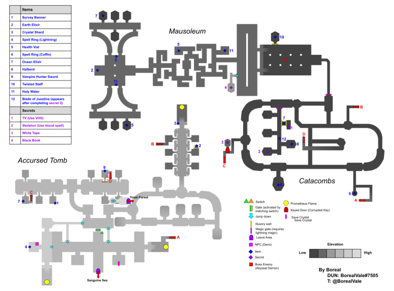 Lunacid Items & Secrets Maps Guide - SteamAH