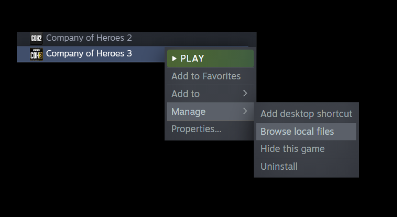Company of Heroes 3 Accessing the Essence Editor